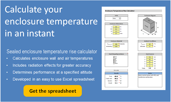Heat Rise Calculation Enclosure Heater Calculator – Enclosure Temperature Calculator – FGDJQ